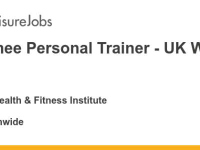 The Health & Fitness Institute: Entrenador personal en prácticas - En todo el Reino Unido