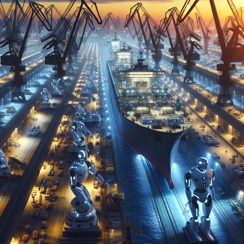 HD Hyundai Samho, humanoides, astilleros - Imagen marítima