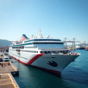 flete a casco desnudo, ro-pax, Adriático - Imagen marítima