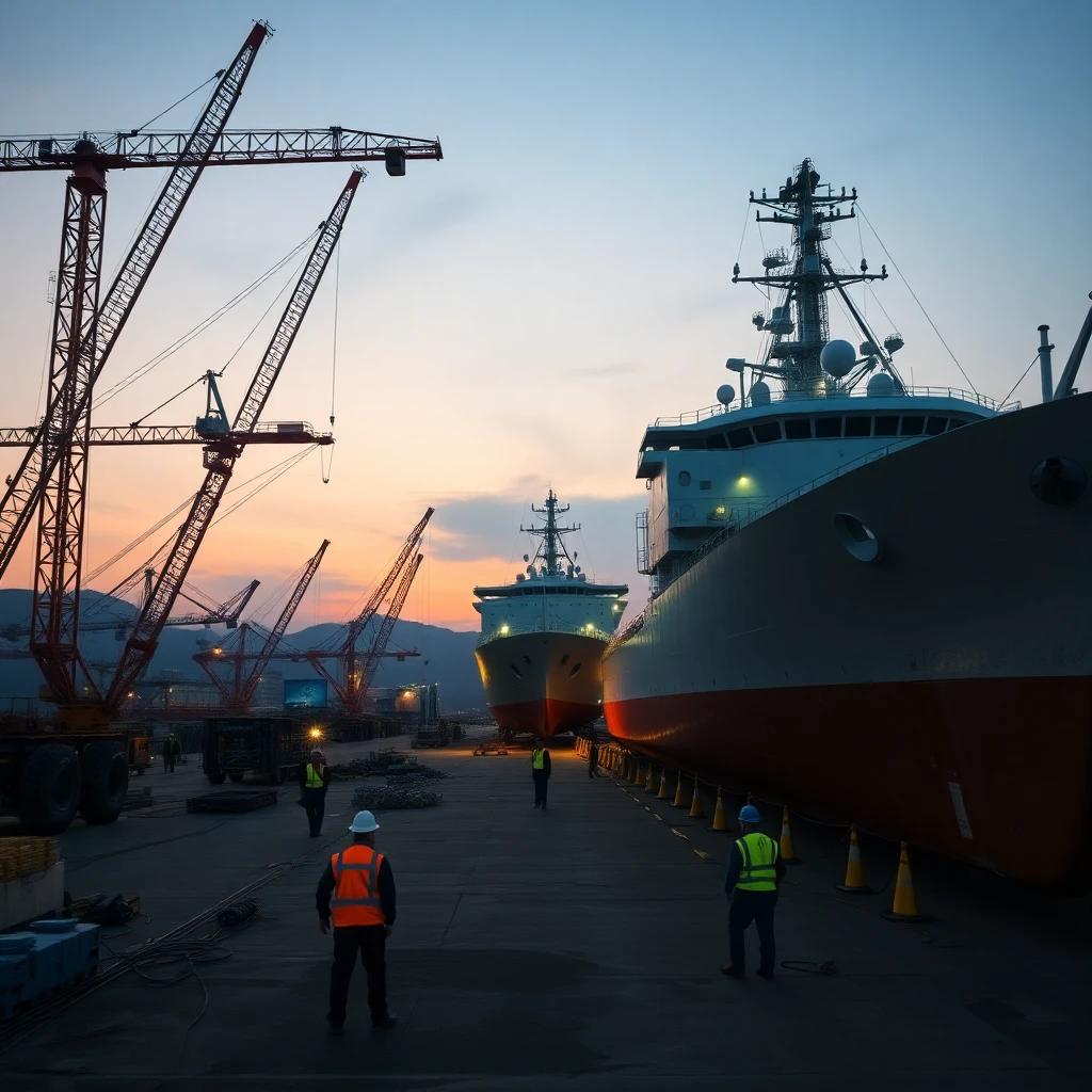 astilleros Corea del Sur, mano de obra extranjera, superciclo naval - Imagen marítima