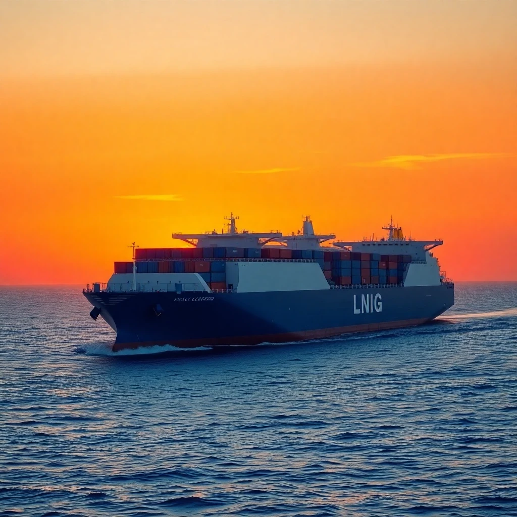 Samsung Heavy Industries, buques de GNL, construcción naval - Imagen marítima