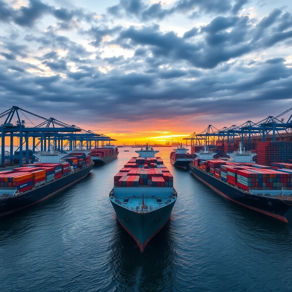 transporte marítimo, contenedores, margen operativo - Imagen marítima