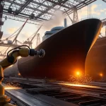 Astilleros de EE.UU. despliegan robots con IA para cubrir 250.000 puestos y multiplicar su producción