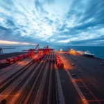 El Puerto de Huelva estrena una tercera vía de 1.211 metros y 15.112 m² para autopistas ferroviarias